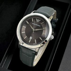 Emporio Armani Leather strap watch