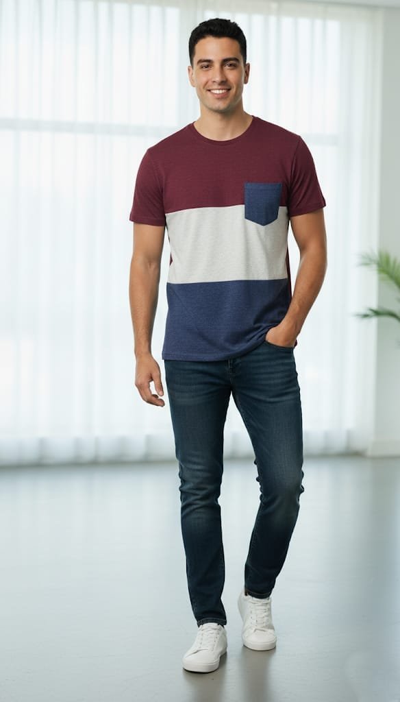 Being Human Color Block T-Shirt Being Human Color Block T-Shirt