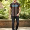 Jack & Jones Multi-Color Striped T-Shirt